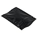 100 Pack 2.95x3.93 inch Resealable Flat Zipper Lock Bag for Zip Food Storage Lock Foil Heat Seal Pouch Coffee Candy Foil Packaging with Tear Notches