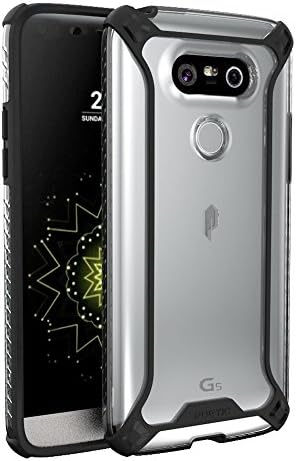 LG G5 Case, POETIC Affinity Series Premium Thin/No Bulk/ protection where its needed/Clear/Dual material Protective Bumper Case for LG G5 (2016) Black/Clear
