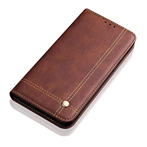 Pikkme Redmi Note 8 Pro Leather Flip Cover Wallet Case (Xiaomi Redmi Note 8 Pro, Brown)