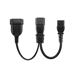 Strhowill IEC 320 C14 to C13 & EU Europe CEE 7/16