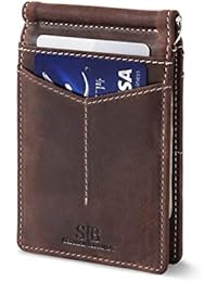 Men S Money Clips Amazon Com - rfid blocking wallet slim bifold genuine leather minimalist front pocket wallets for men with money