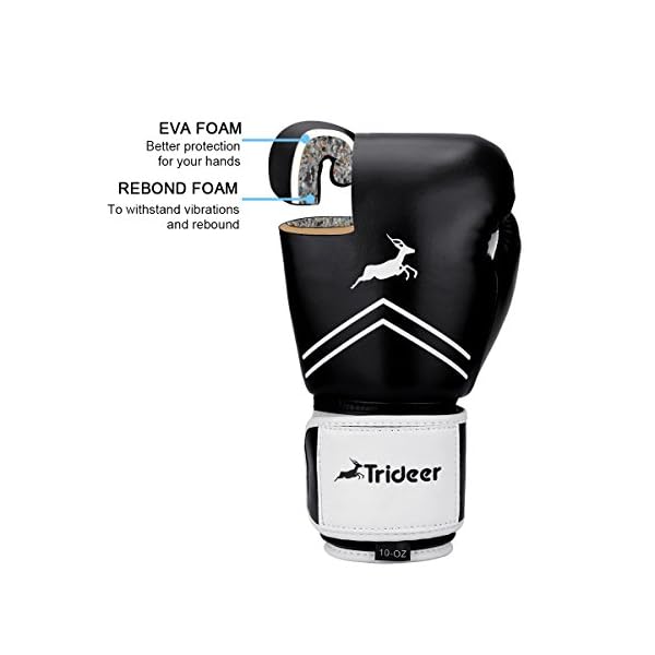 Trideer Pro Grade Boxing Gloves for Men & Women Kickboxing Training