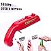 4 Pack Bottle Opener Creative Bottle Opener Cap Gun Plastic Beer Bottle Opener Cap Launcher Shooter for Home Bar Party Drinking Game (Red and Grey)