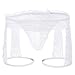 IWEMEK Mens Sexy Lace Boxer Briefs Sissy Pouch Crossdress Panties See-Through Garter Thong G-String Bikini Shorts Underwear