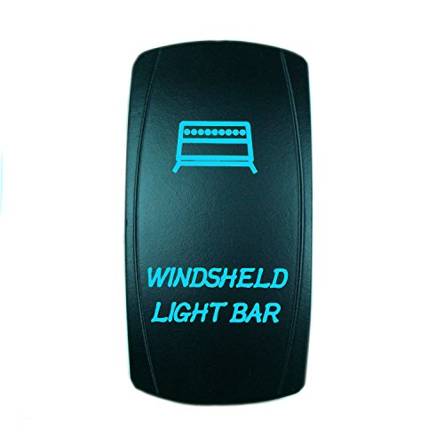 Buy QUNQI STAR 5 Pin Laser Backlit Rocker Switch WINDSHIELD LIGHT BAR 
