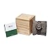 MEKU Womens Wood Watch Natural Sandalwood Handmade Watch for Lady Valentine Gift Chocolate