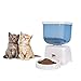 Automatic Feeder, PYRUS Programmable Cat Feeding Electric Dispenser with Large LCD Panel, Voice Reminding for Cat, Small and Medium dogs, rabbit and other small animals (Medium Capacity 5L)