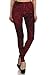 Leggings Depot Ultra Soft Women's Popular Best Printed Fashion Leggings Batch17 (Regular (Size 0-12), Wine Lace)