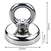 Super Strong Neodymium Magnetic Hooks, 40 lbs(18 KG) Pulling Force Rare Earth Magnet with Countersunk Hole Eyebolt for Organizing Indoor/Outdoor,Kitchen,Workshop,Home(10 Pack)