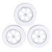 Goldmore Battery-Powered LED Motion Sensor Night Light with 3M Double-Sided Adhesive Pads and User Manual, 3-Pack