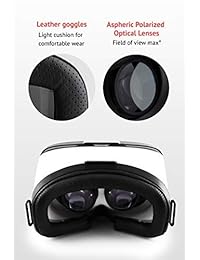 Auriculares de realidad virtual, gafas de gafas,    gafas 3D VR de VR WEAR VR 3D caja para cualquier teléfono (iPhone 6 7 8 Plus X & S6 S7 S8 S9 Plus Note y todos los smartphones Android) con pantalla de 4,5 6,5", Modelo 2
