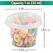 Fit Meal Prep 250 Pack 1 oz Jello Shot Cups with Lids, Disposable Souffle Portion Cups for Sauce