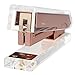 HBlife Acrylic Rose Gold Desktop Staplers (5.2 x 1.4 x 2.4 inches), Modern Design Office Desk Accessory