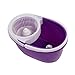 Goplus Microfiber Spining Magic Spin Mop W/bucket 2 Heads Rotating 360° Easy Floor Mop (Purple)