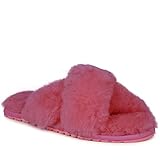 EMU Australia Womens Slippers Mayberry Sheepskin Slipper In Bubblegum Size 6