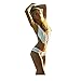 MBAY Womens Crochet Fringed Swimwear Two Pieces Swimsuit Handmade Boho Knitted Sexy Bikini Bathing Suits White