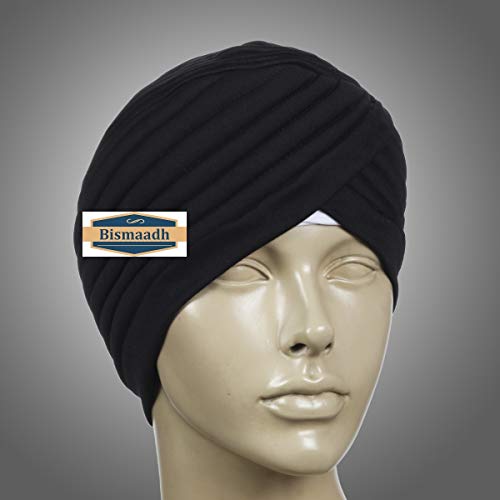 BISMAADH Instant Readymade Turban Head Wrap Lightweight Cap