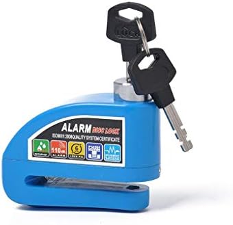 Hellosay Alarm Motorcycle Disc Brake Lock,Disc Brake Anti-Theft Wheel Padlock with Security Alarm Lock Supports, Warning Alert Function