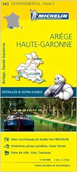 Book's Cover of Carte Ariège, Haute-Garonne Michelin