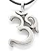 Trilogy Jewelry Pewter Ohm Om Yoga Buddha Namaste Pendant on Leather Necklace