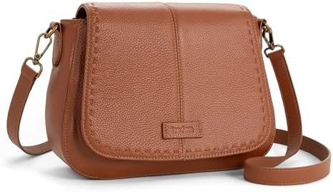 Alldaily Small Triple Zip Crossbody Purse for Women, Vegan Leather