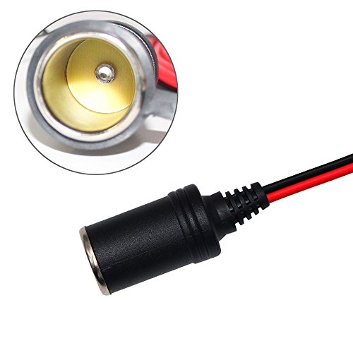 MicVista AC03 12V 1m Female Car Cigarette Lighter Female Socket Plug Connector for GPS/ Dashcam Car Charger with Cigarette Lighter Socket (2 pack) - Thumbnail 2