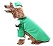 Christmas Dog Costumes with Hat Cute Santa Claus Pet Clothes Suit Xmas Outfits for Small Medium Dogs Cats Puppy Cosplay Green, S