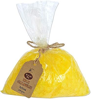 Itsy Bitsy Wax Granules, Can Be Used with Or Without Melting, Yellow, 200 gm Each - Pack of 2