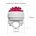 DRBIKE Kids Bike Bell for Girls, Replacement Bicycle Handlebar Bell with Plastic Flower, Cute Bike Safe Cycling Ring Horn, Kids Bike Accessories Pink