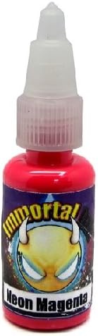 Immortal Tattoo Ink "NEON MAGENTA" 4-oz Bottles -Tattoo Supplies-