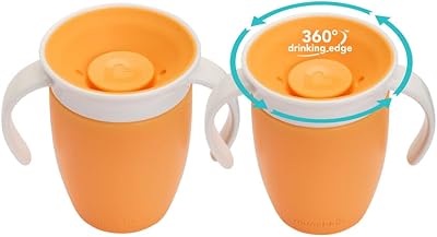 Munchkin Miracle 360 6 Months Sippy Cups Orange 207ml 2 Pack