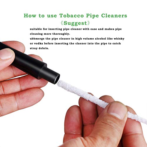 Free Boy Tobacco Pipe Handmade Wooden Bent Smoking Pipe with Accessories - Thumbnail 5