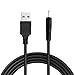 FanTEK 6ft USB to 2.5mm Charging Cable for RCA Cambio W101 V2, Dragon Touch X10, Tagital MTM-7054, NeuTab N7S Pro, NPOLE N718-IPS, Nabi 2 NABI2-NV7A, iRULU WalknBook 2, LillyPad Jr. Tablet (Black) primary