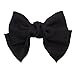 Black and White Satin Bows with Long Tail Alligator Hair Clips, Hair Ribbon Accessories for Women and Girls, Birthday Gift 2 Pack