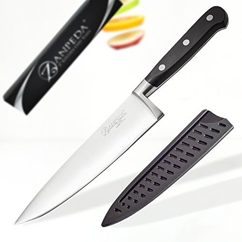 8 inch Chef Knife - Professional Kitchen Knife with Ergonomic Handle -Cuchillos de cocina- High Carbon Stainless Steel, Nife Kitchen, kit with a Knife Sheath, Great as a gift