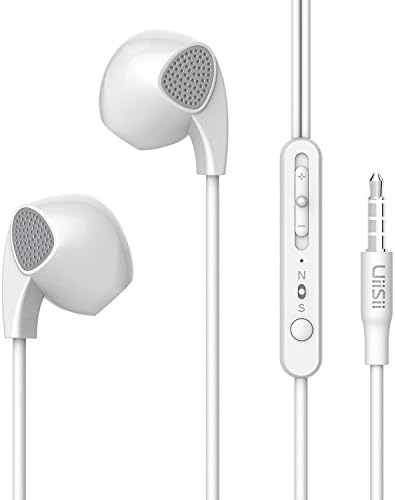WIM U1 Earphones Wired In-ear Earbuds Headphones with Microphone Stereo Corded Headset (white)