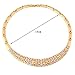 Fashion Jewelry Set Women 18k Gold Plated Necklace Bracelet Earrings Present Set by NYKKOLA