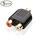 Cable Matters 5-Pack Gold Plated 3.5mm Stereo Jack to 2-RCA Coupler