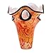 Luxury Lane Hand Blown Red Orange Abstract Art Glass Vase 14