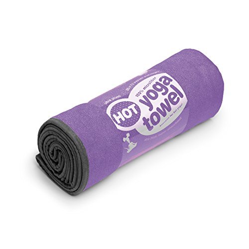 Cush Yoga Towel - 100% Microfiber Yoga Mat Towels - Without Silicone Backing - Absorbent - 600 gsm - Ultra-Thick for Bikram and Hot Yoga - Multiple Sizes and Colors - 24" x 72"