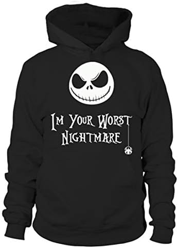 ZMLIA Halloween Graphic Print Hooded Sweatshirt Long Sleeve Unisex Hoodies with Pocket