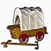 THE QUEEN'S TREASURES 18 Inch Doll Furniture & Accessories, Little House on The Prairie Covered Wagon & Sleigh Conversion Kit! Fits 2 Dolls & 2 Horses. Compatible for Use with American Girl Dolls