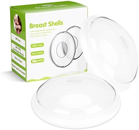 Breast Shells, Moppet Milk Saver for Breastfeeding, Nursing Shield Cups – 2 Pack, Food Grade Silicone Nipple Shells,Soft Breast Milk Shields Protect Sore Nipples, Collect Breastmilk for Nursing Moms