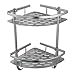 KES A4022B Tub and Shower Large Corner Basket Two Tier with Wall Mount Aluminum