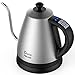 Electric Gooseneck Kettle with Preset Variable Heat Settings for Drip Coffee and Tea, Quick Boil, Stainless Steel with LCD Display, Auto Shut-off, Keep Warm Function & Strix Controller, 1.2L