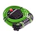 GoFriend Bike Lock High Security 5 Digit Resettable Combination Coiling Cable Lock Best for Bicycle Outdoors, 1.2mx12mm (Green)