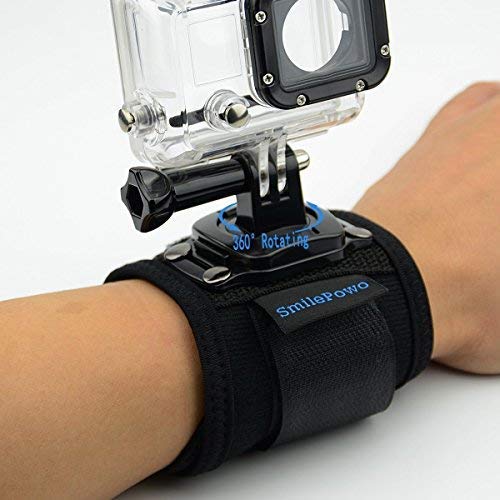 SmilePowo Sports Action Camera Accessory Kit for GoPro Hero6，5 Black, Hero 5,4,3,2,1，Session,GoPro Fusion，DBPOWER,AKASO,APEMAN,SJ CAM,XIAO YI ,2，Sony ,Sports Camera