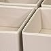 DIOMMELL 9 Pack Foldable Cloth Storage Box Closet Dresser Drawer Organizer Fabric Baskets Bins Containers Divider for Clothes Underwear Bras Socks Clothing, Beige 900