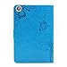 Mini 2 3 Case-LittleMax Smart Embossed Leather Flower Cards Holder Case Stand Cover with Auto Wake / Sleep for Apple iPad Mini 3 / 2 / 1 [Free Stylus Pen]-#1-Blue Butterfly