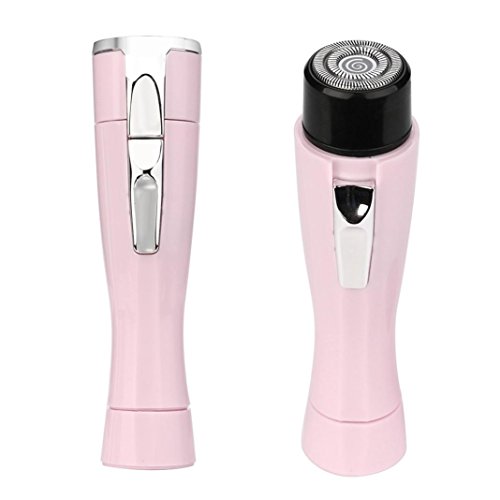 Fabal Electric Epilator Mini Lady Armpit Hair Shaver Travel Bikini Hair Removal Device (Pink)